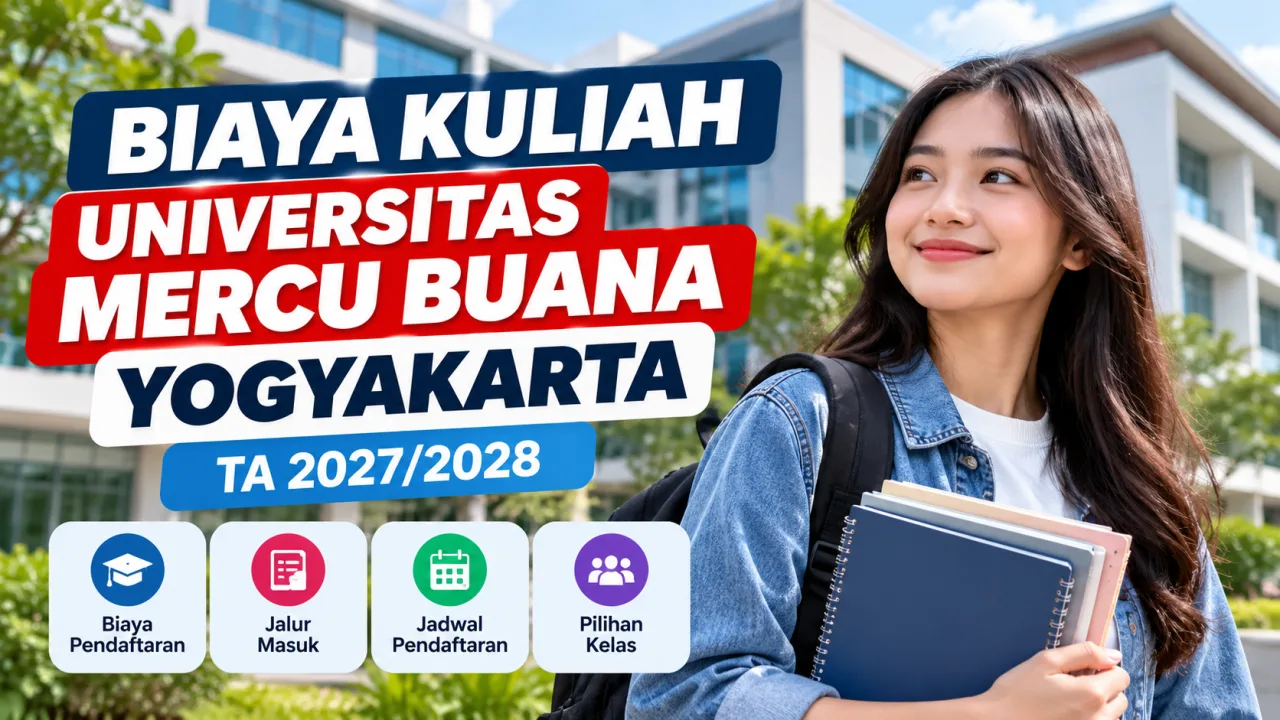 Biaya Kuliah Universitas Mercu Buana Yogyakarta 2027/2028, Cek Jalur dan Jadwal Pendaftaran