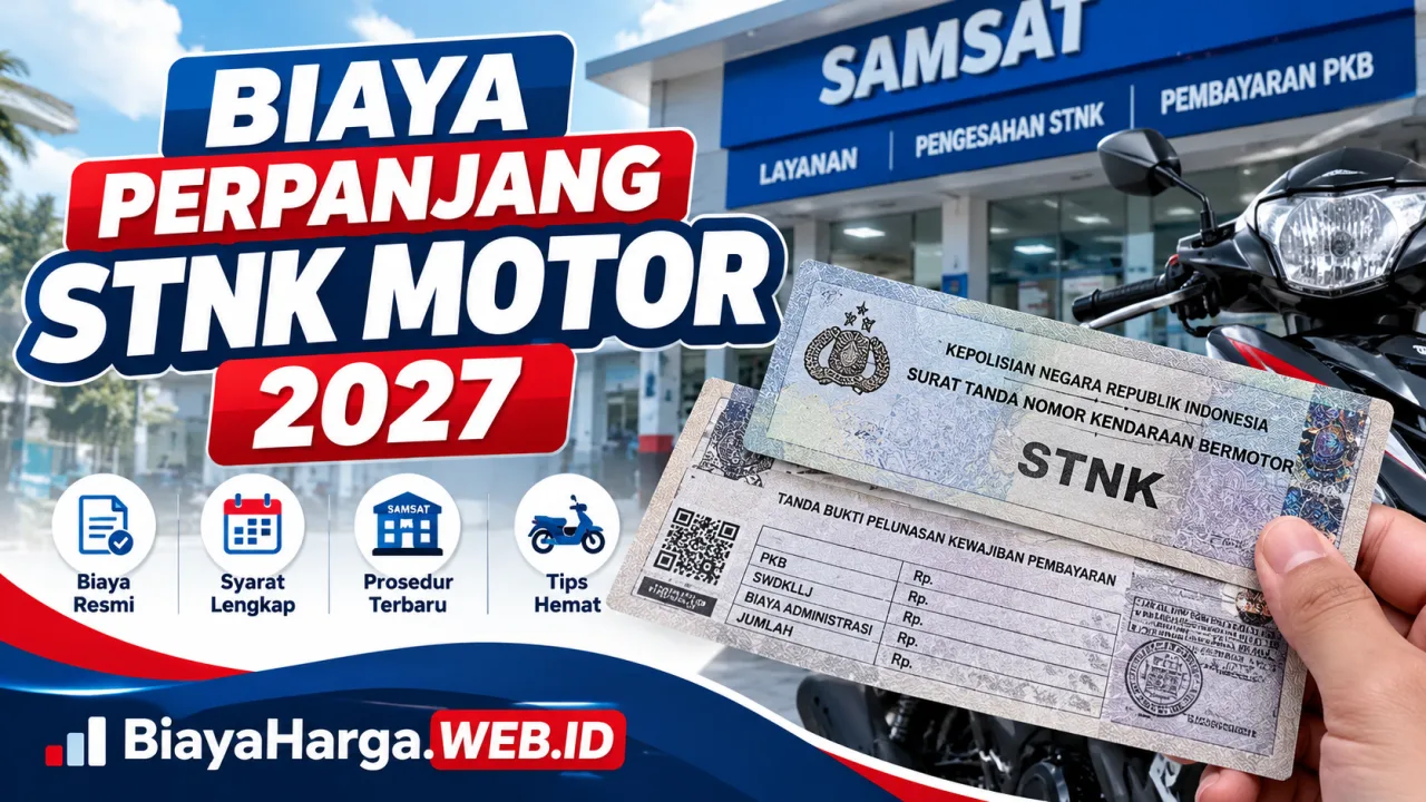 Biaya Perpanjang STNK Motor 2027